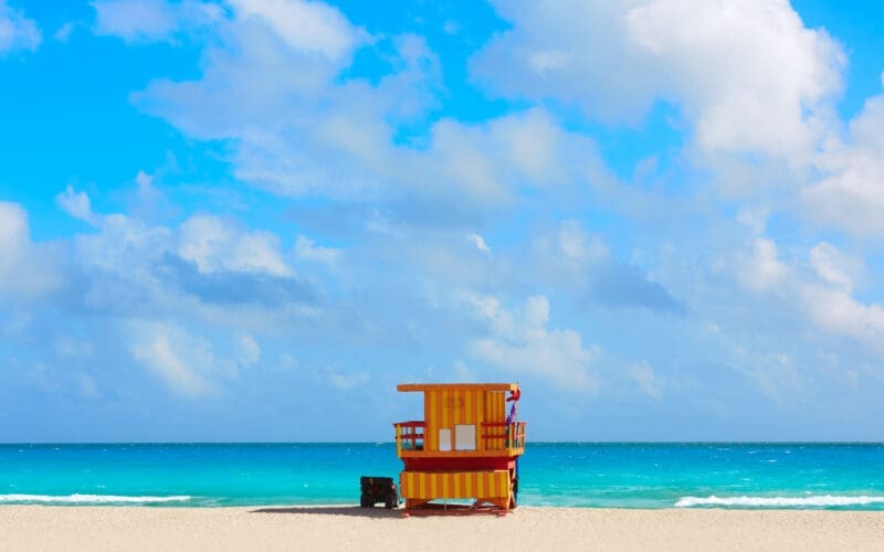 Baywatch tower at Miami South Beach