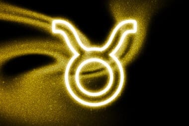 Taurus Zodiac Sign in Gold Glitter: Horoscope and Astrology