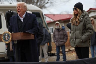 U.S. President Trump surveys recovery efforts in North Carolina