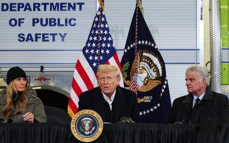 U.S. President Trump surveys recovery efforts in North Carolina
