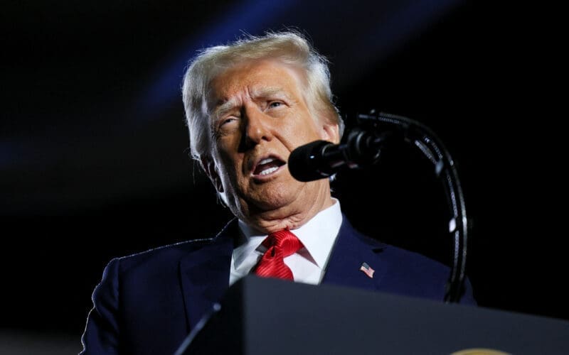 U.S. President Trump attends an event about the economy, in Las Vegas