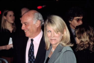 Candice Bergen and her husband Marshall Rose at premiere of ENIGMA, NY 4112002