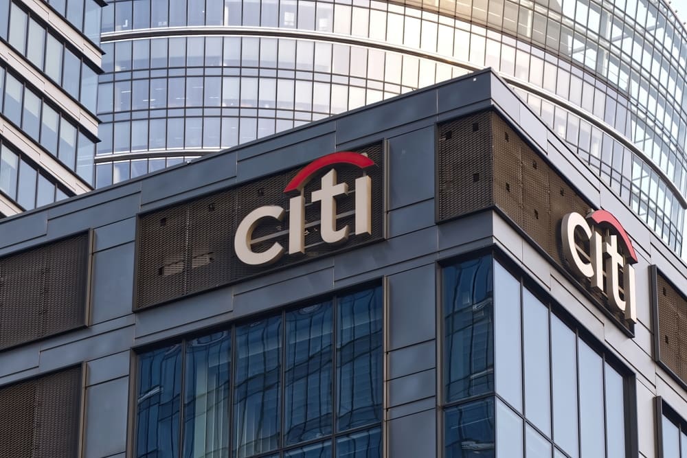 Citi Bank Signage and Logo in Warsaw, Poland (September 9, 2023)