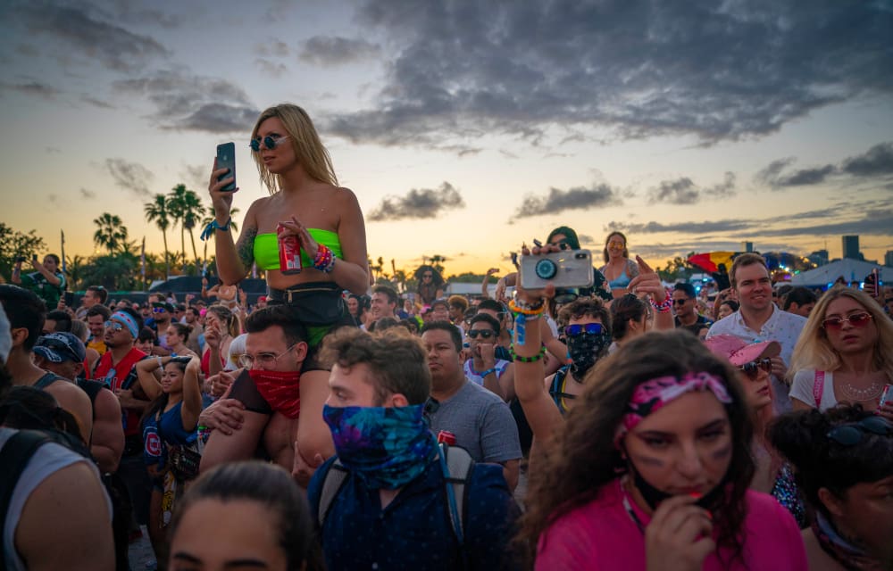 MIAMI, FLORIDA. Ultra Music Festival at the Miami Marine Stadium in Virginia Key, Florida. By Shutterstock.com - Hunter Crenian