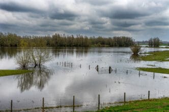 Severe rain flood in Europe