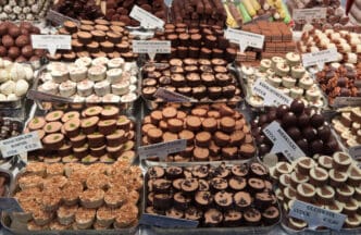 Chocolate and sweets display