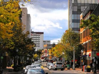 Downtown Moncton acts as the central business district for the city. It houses a number of government and financial offices.
