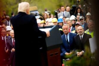 President Trump speaks during a Make America Wealthy Again trade announcement event in the Rose Garden at the White House on April 2, 2025. By Shutterstock - Andrew Harnik