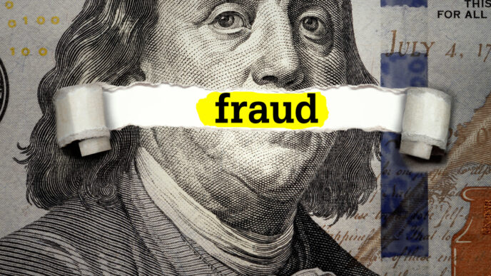 Torn bills revealing Fraud words. Ideas for Election and voting rights in United States, Money and Taxes