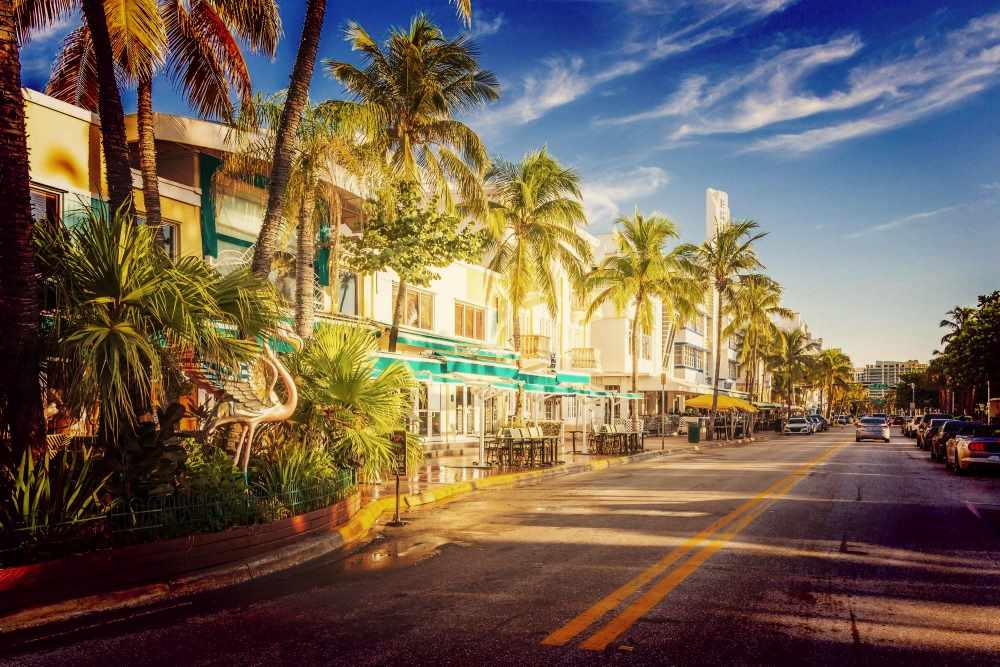 Ocean Drive at Sunset