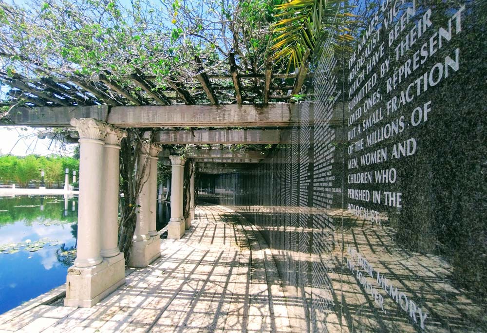 The Memorial Wall at the Holocaust Memorial